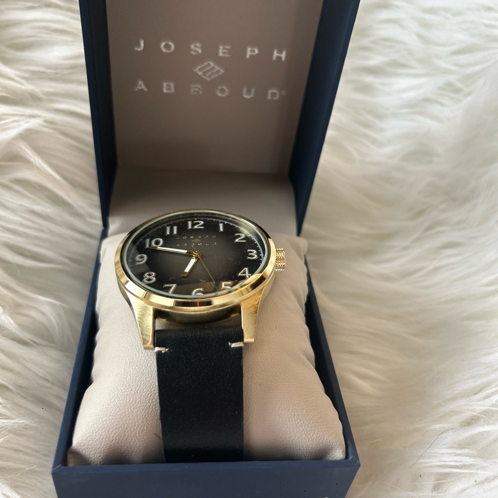 Joseph Abboud Gold and Black Classic Watch